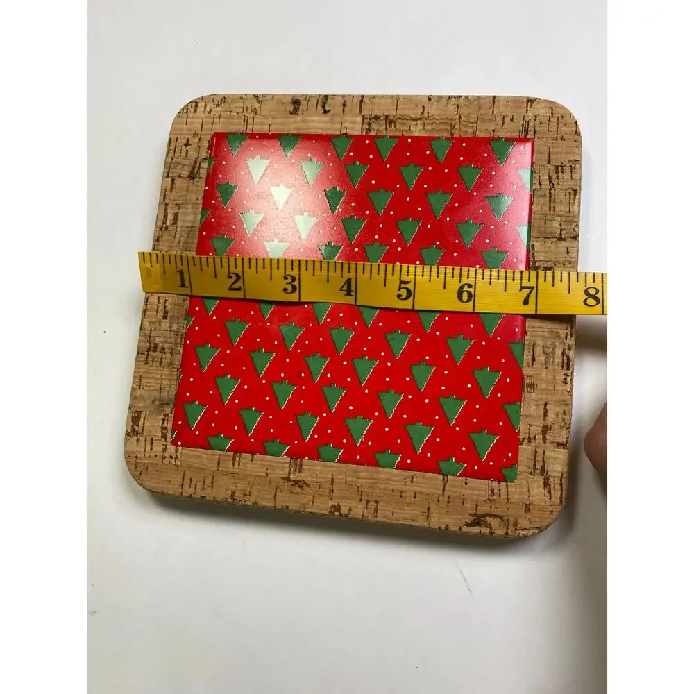 Vintage‎ Knobler Christmas Tree Holiday Trivet Portugal 7.5